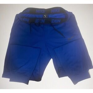 Nike Vibrant Elastic Waistband Comfort Performance Blue Men Athletic Jogger Pant